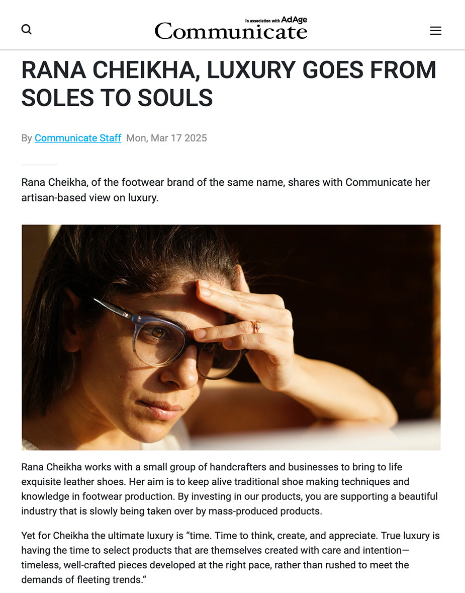 Communicate Magazine on Luxury and Shoes