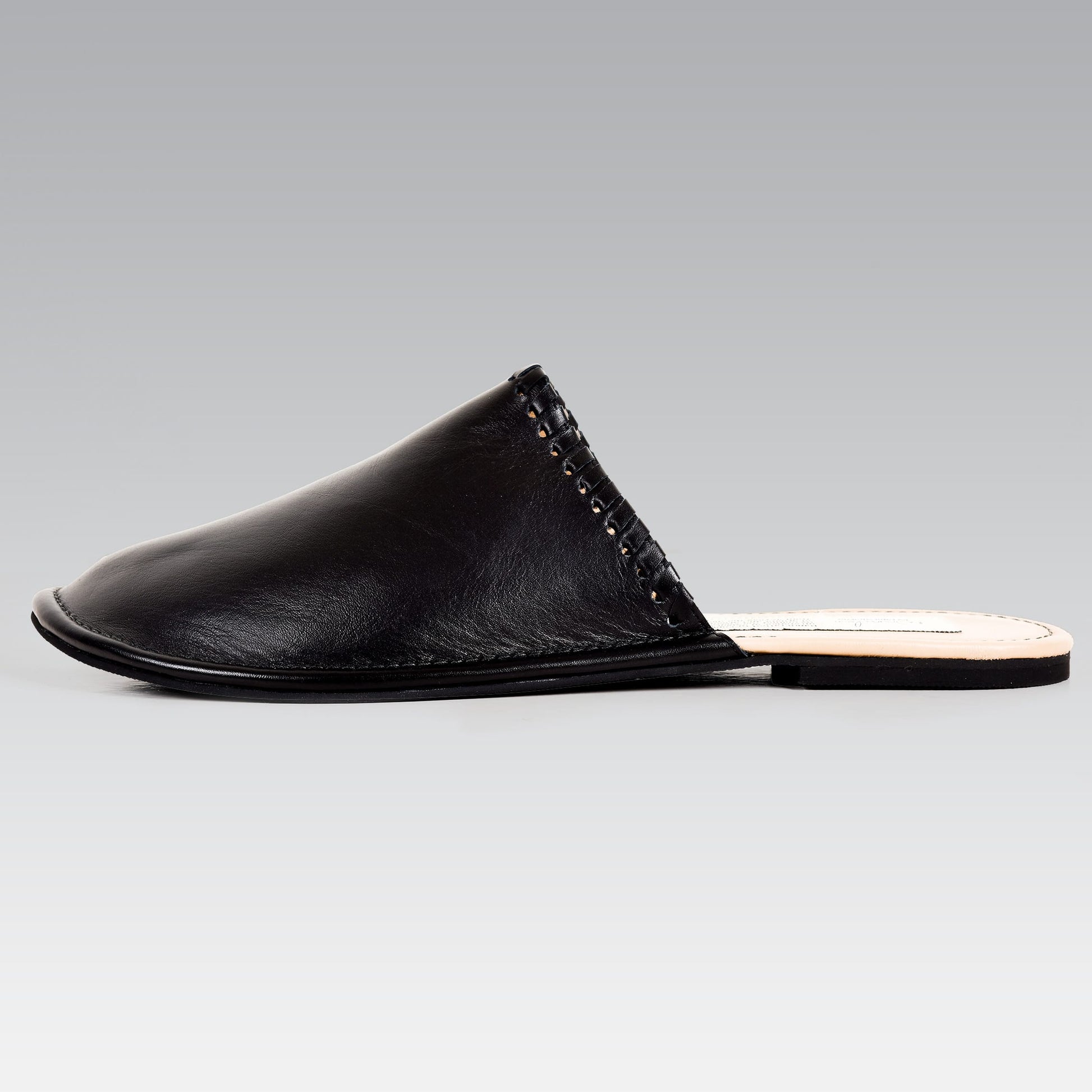 Joon Him & Her Slipper | Camel Calfskin Leather