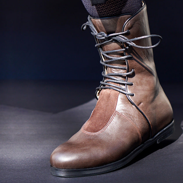Rai Calf Boot | Chocolate Brown Calfskin Leather - Rana Cheikha
