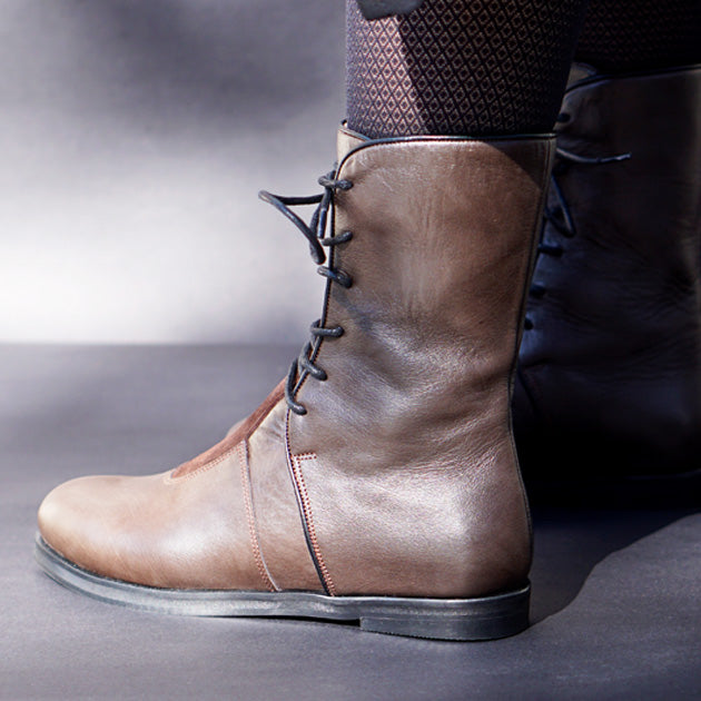 Rai Calf Boot | Chocolate Brown Calfskin Leather - Rana Cheikha