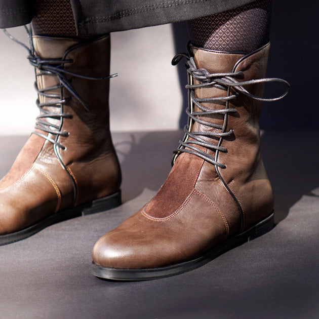 Rai Calf Boot | Chocolate Brown Calfskin Leather - Rana Cheikha