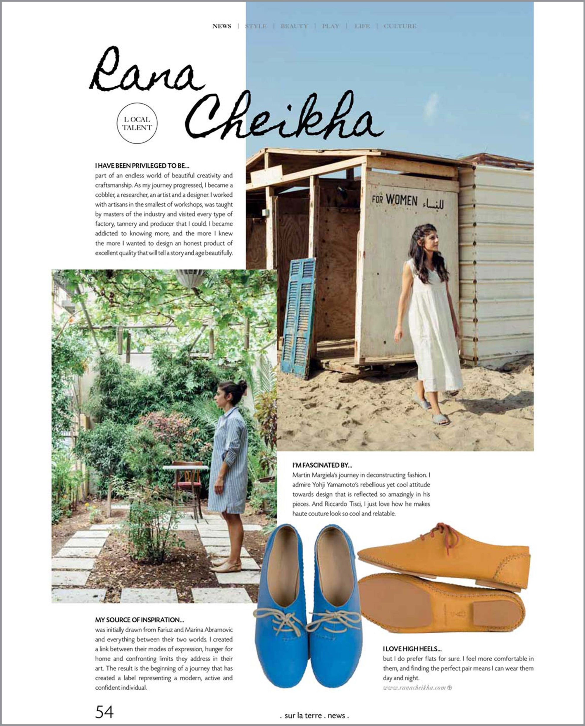 Sur La Terre Arabia handmade shoes Ranacheikha