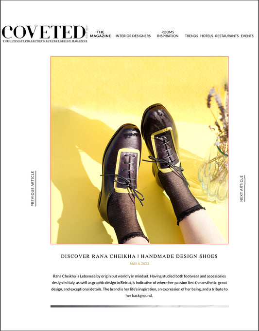Coveted Luxury Design Magazine Rana Cheikha Handmade Shoes