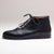 black silver genuine calfskin leather ankle boot shoe