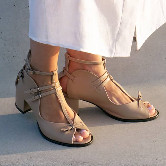 Lail Sandal nude Calfskin Leather