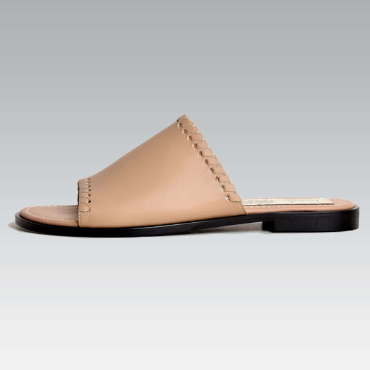 Jouna outdoor slipper nude Calfskin Leather