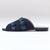 Navy Comfortable Leather Slippers