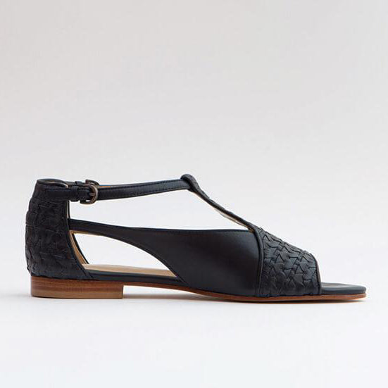 THE ROW T Bar leather sandals | NET-A-PORTER